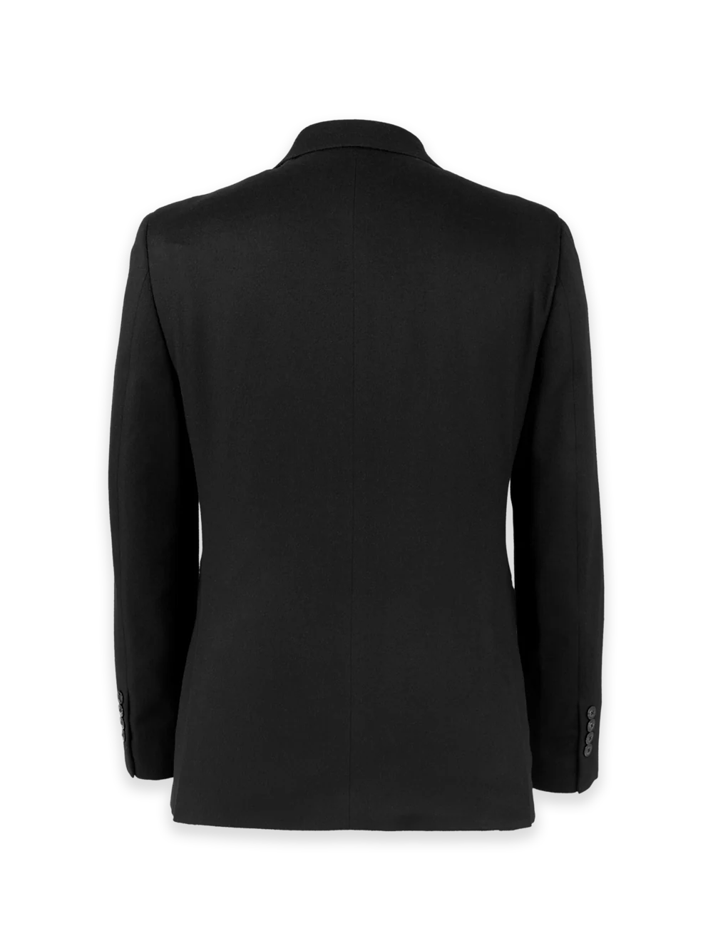 Cashmere Single Breasted Notch Lapel Sport Coat - Black - Image 2