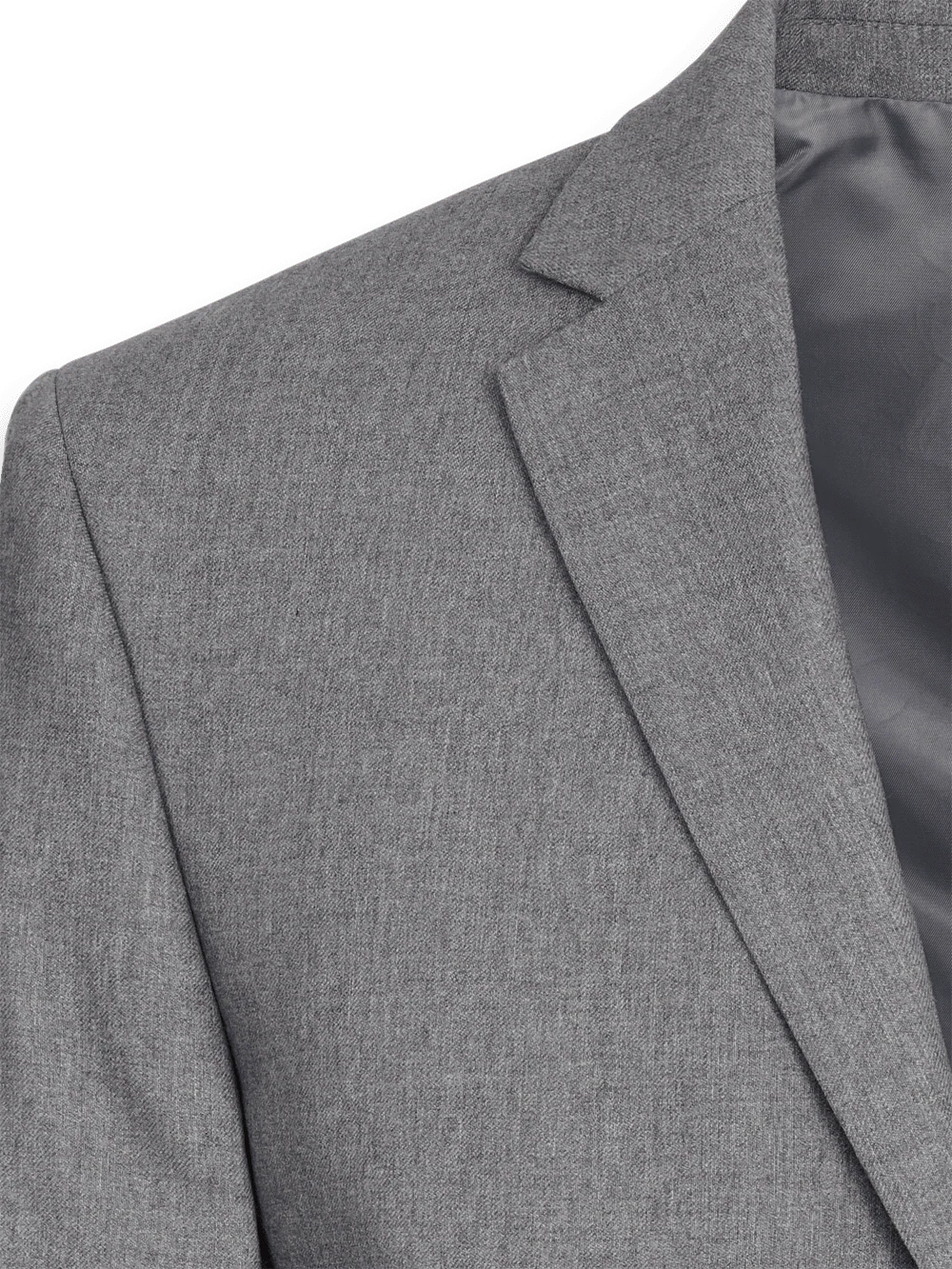 Classic Fit Essential Wool Notch Lapel Suit Jacket - Brown Windowpane - Image 3