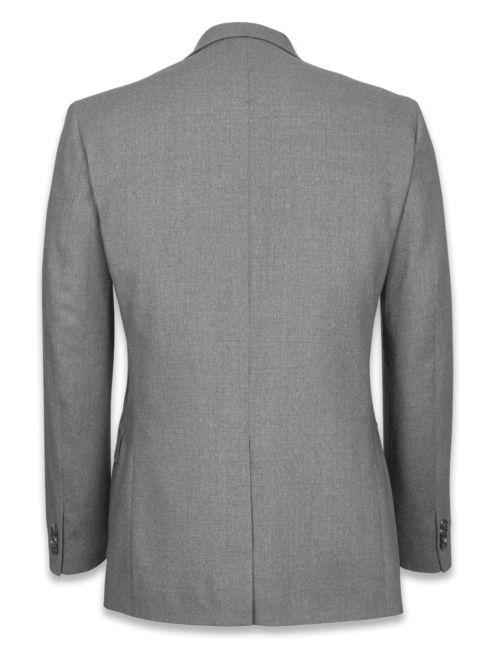 Classic Fit Essential Wool Notch Lapel Suit Jacket - Grey - Image 4