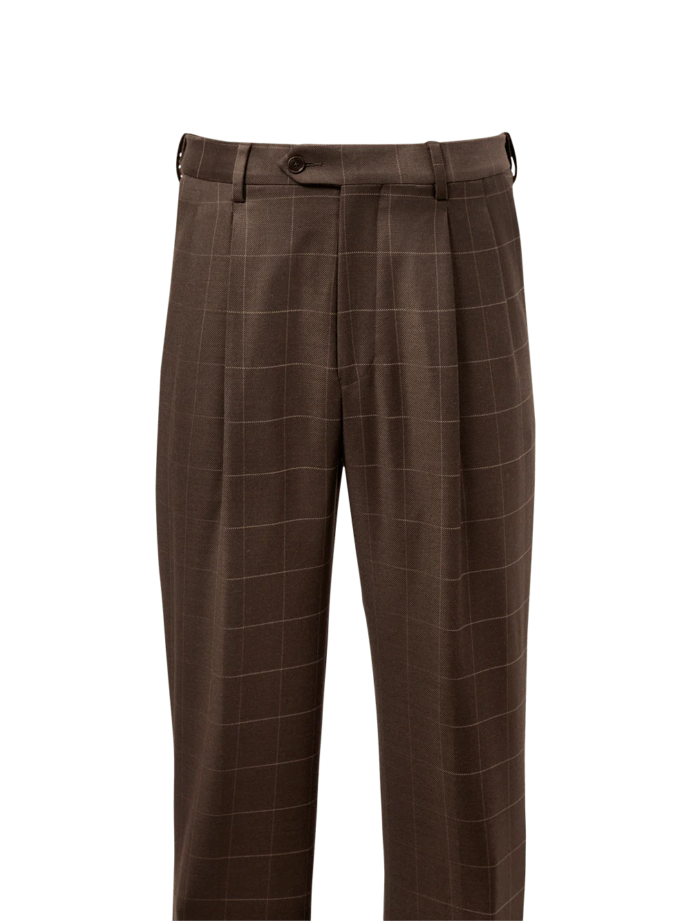 Classic Fit Essential Wool Pleated Suit Pants - Navy - Image 2