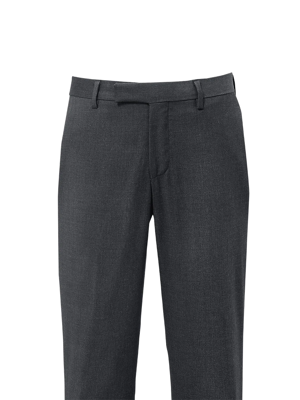 Classic Fit Wool Gabardine Flat Front Pants - Tan - Image 2