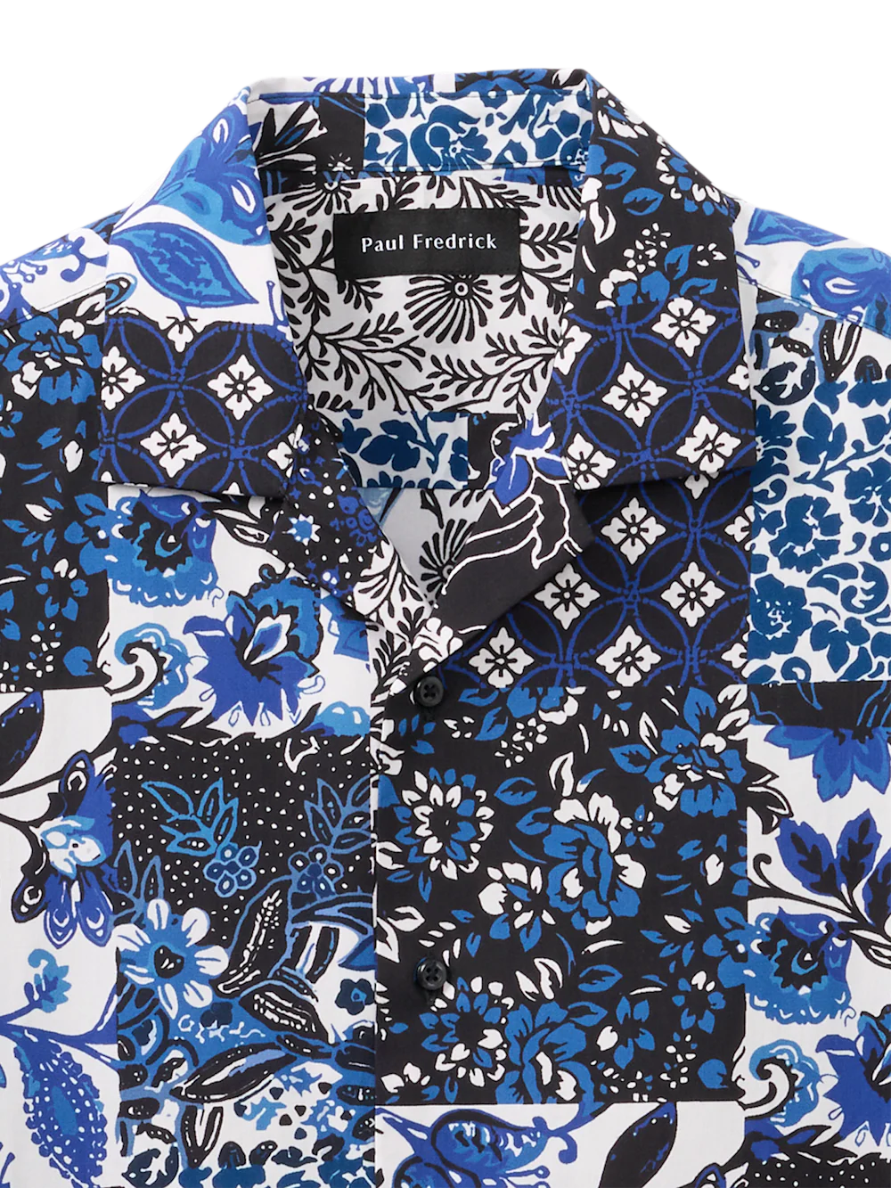 Cotton Patchwork Casual Shirt - Multi - Image 6