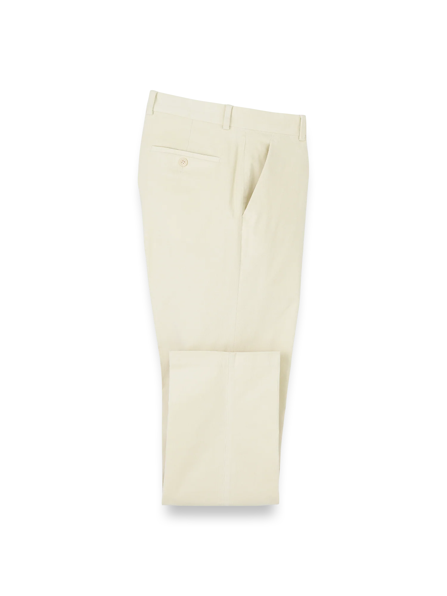 Cotton Stretch Corduroy Pants - Winter White