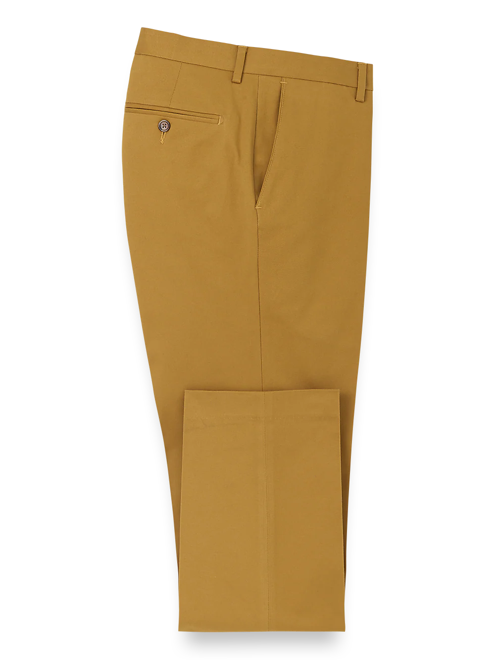 Cotton Stretch Twill Pants - Dark Gold