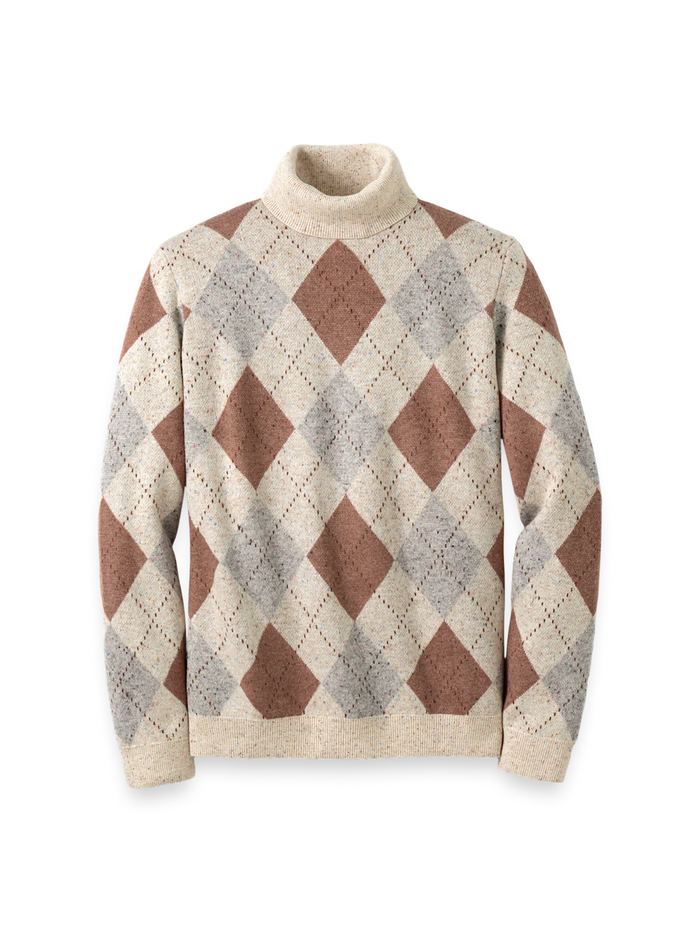 Donegal Turtleneck Sweater - Ivory Multi