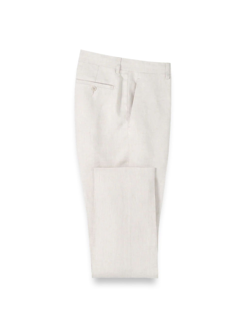 Linen Chambray Twill Pants - Ivory