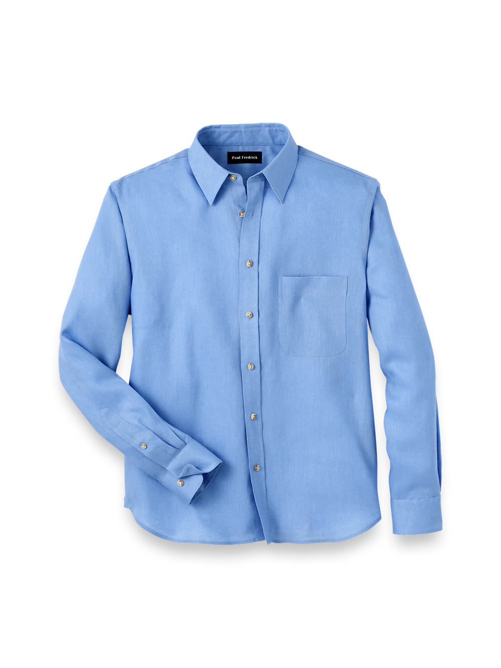 Linen Solid Casual Shirt - Light Blue