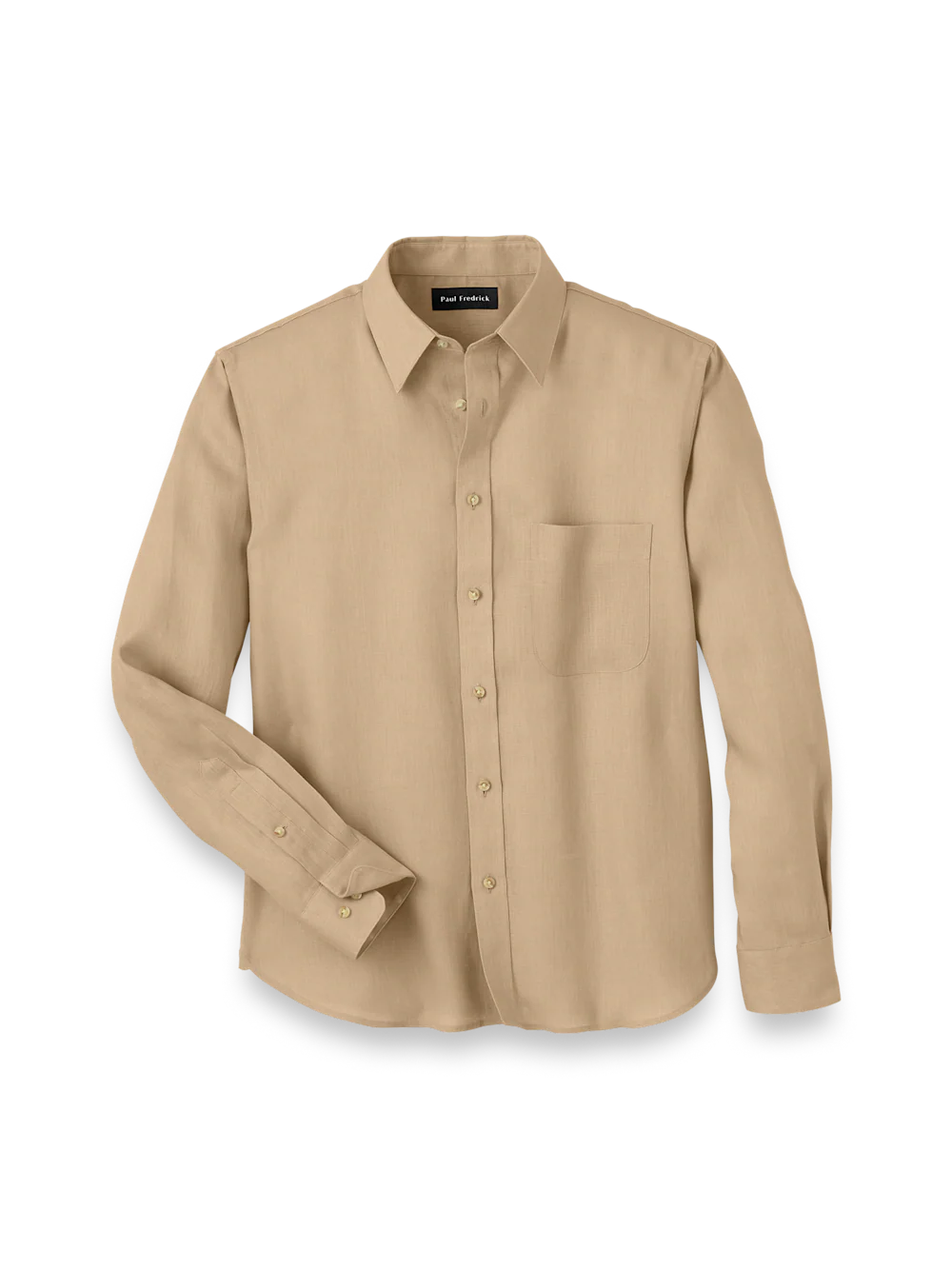 Linen Solid Casual Shirt - Tan