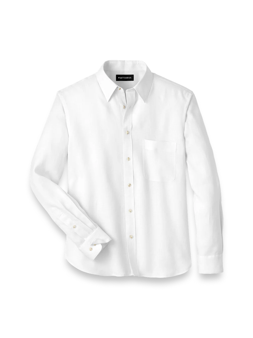 Linen Solid Casual Shirt - White