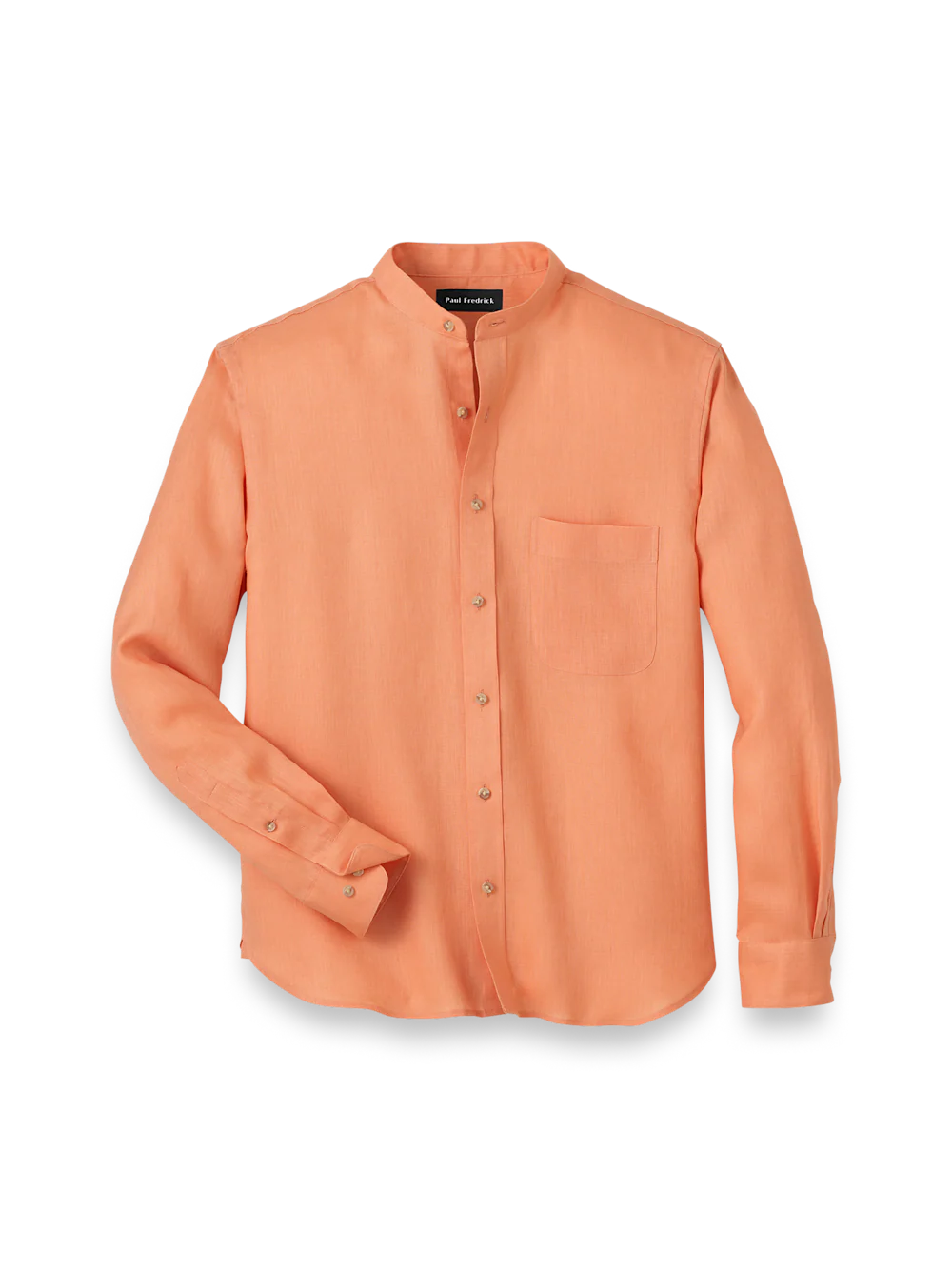 Linen Solid Casual Shirt - Coral
