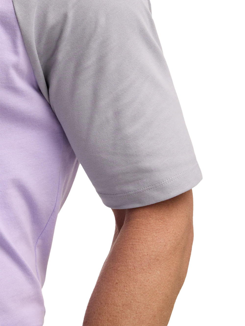 Mercerized Cotton Three Button Polo - Purple - Image 4