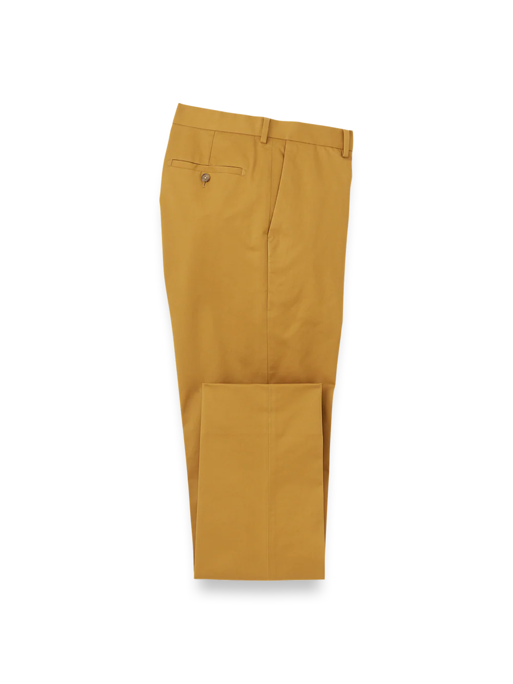 Non-Iron Cotton Stretch Twill Pants - Dark Gold