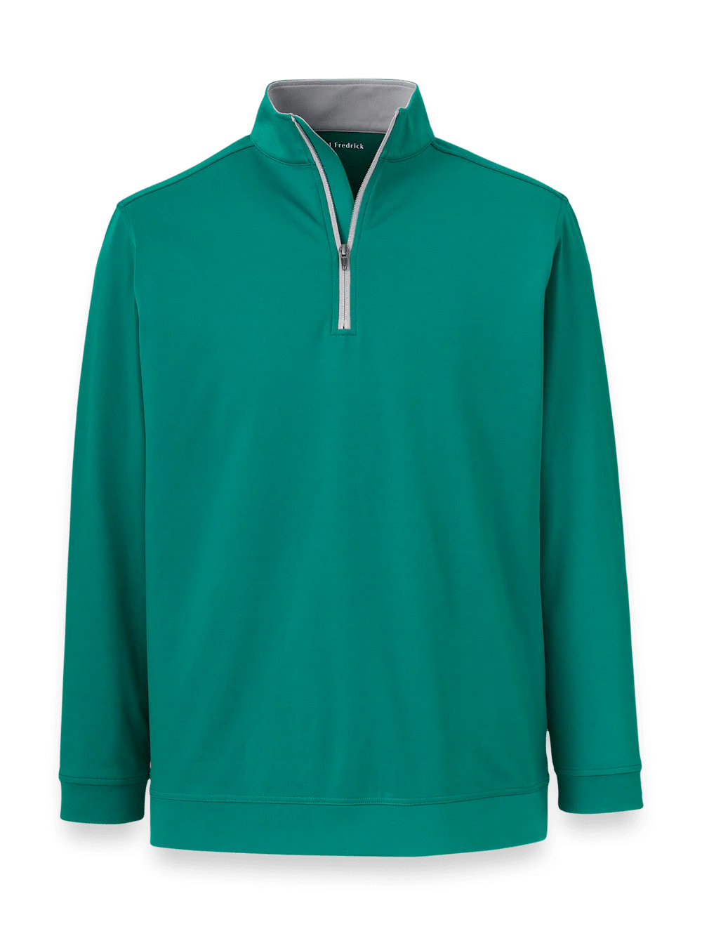 Performance Blend Quarter Zip Mock Neck - Green