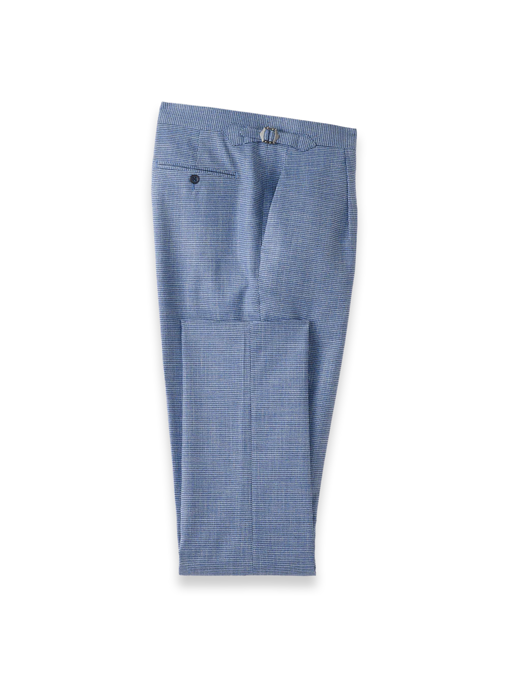Side Tab Pant - Blue Houndstooth