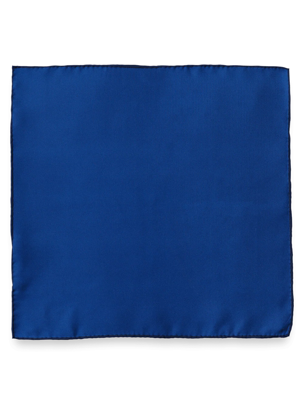Solid Silk Pocket Square - White - Image 2