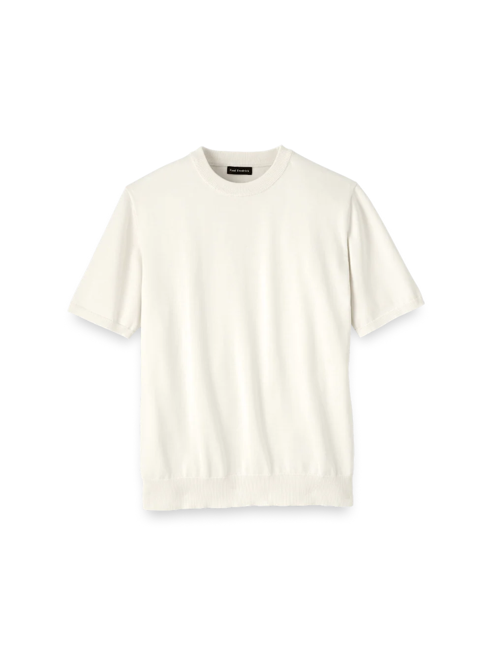 Supima Cotton Crew Neck Sweater - Off White