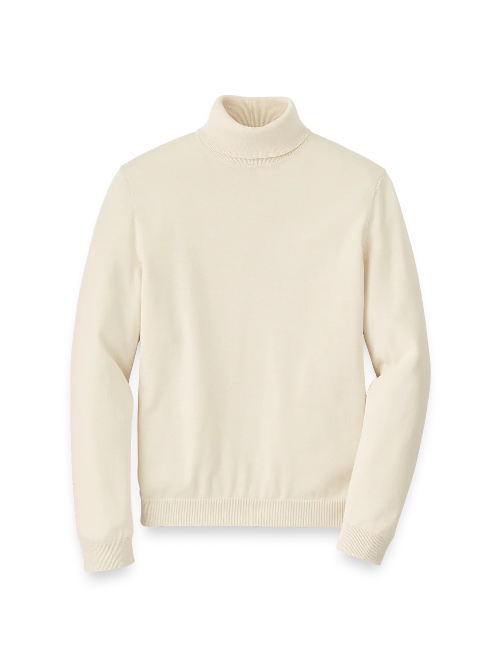 Supima Cotton Turtleneck - Ivory