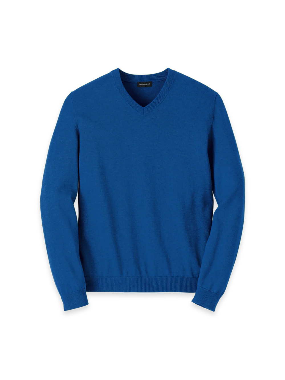 Supima Cotton V-neck Sweater - Blue
