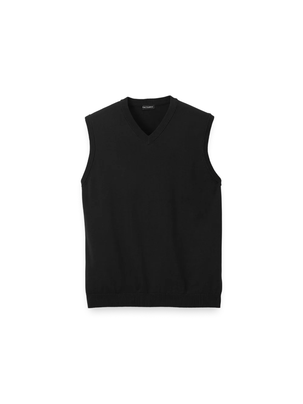 Supima Cotton Vest - Black