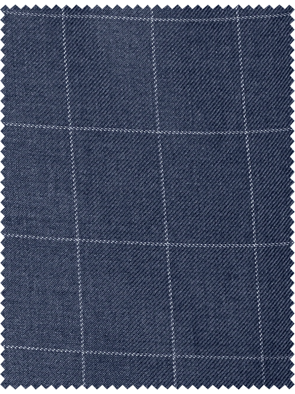 Tailored Fit Essential Wool Flat Front Pants - Brown Windowpane - Image 3