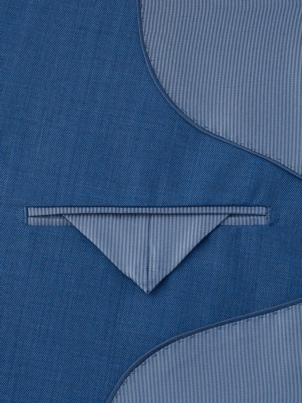 Tailored Fit Sharkskin Notch Lapel Suit Jacket - Tan - Image 3