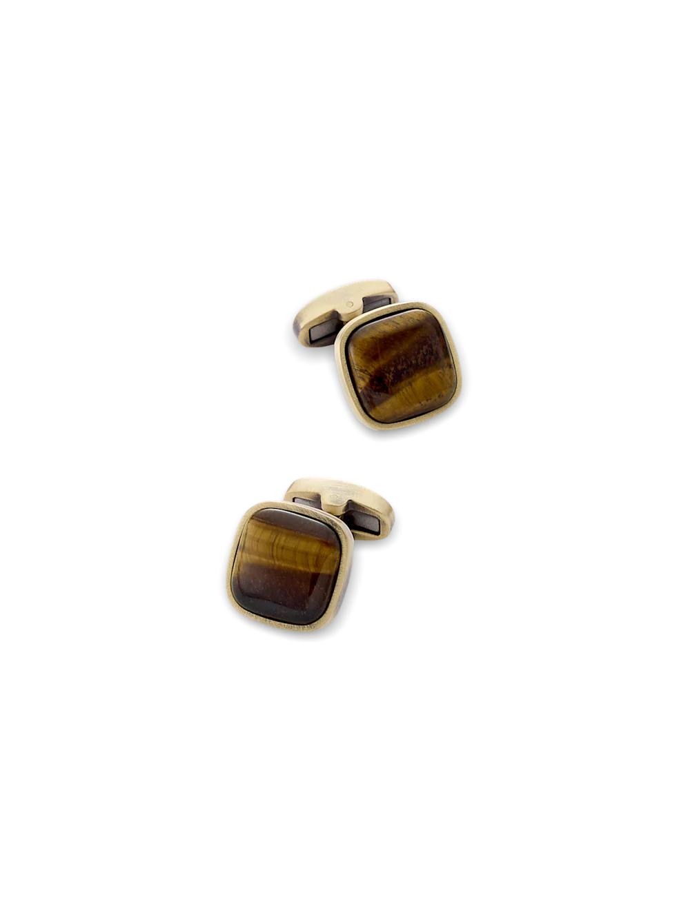 Tigers Eye Cufflinks - Brown